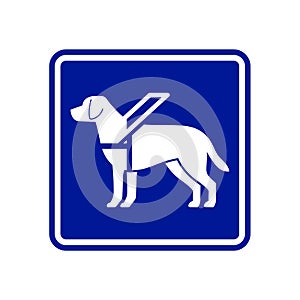 Guide dog sign