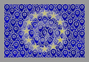 Guide Europe Flag - Mosaic of Cursor Items