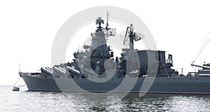 Guided missile cruiser. photo