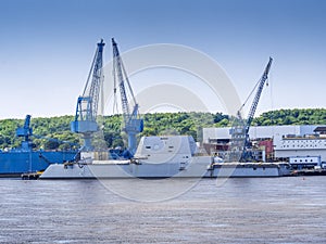 Guided-missile destroyer warship photo