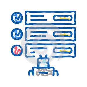 guideline system icon doodle illustration photo