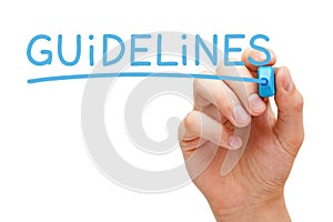 Guidelines Blue Marker photo