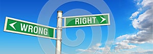 Guideposts WRONG and RIGHT