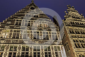 Guild house in Graslei in Ghent, Belgium