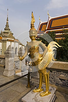 Guilded figures at Wat Phra Kaeo. Thailand