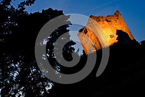 Guildford Castle at Night