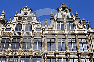 Guildhalls in the Grand Place in Brussels.