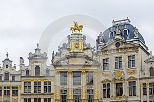 Guildhalls on Grand Place in Brussels, Belgium