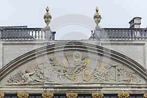 Guildhalls on Grand Place in Brussels, Belgium