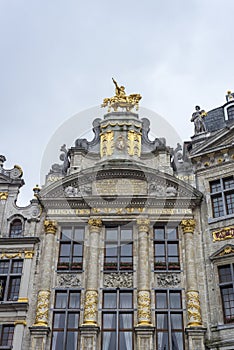 Guildhalls on Grand Place in Brussels, Belgium