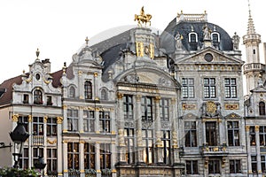 Guildhalls on the Grand Place, Brussels, Belgium.