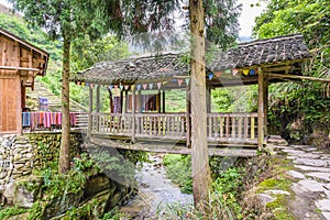 Guilin, China covered bridge