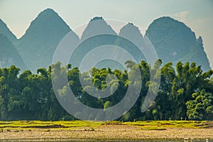 Guilin landscape at Li river