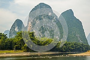 Guilin landscape at Li river