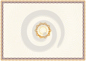 Guilloche Certificate Template