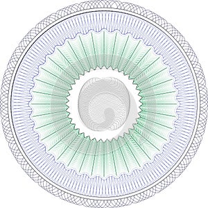 Guilloche Pattern Rosette for Certificate watermarks certificate diploma