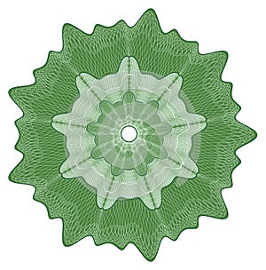 Guilloche rosette