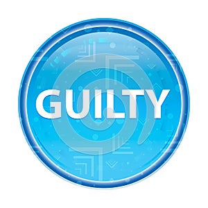 Guilty floral blue round button