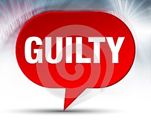 Guilty Red Bubble Background