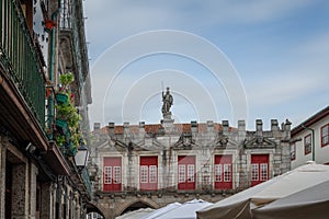 Guimaraes Old Town Hall at Largo da Oliveira - Guimaraes, Portugal