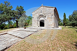 Guimaraes, Portugal. Romanesque Capela de Sao Miguel Chapel