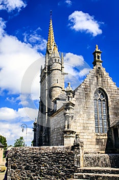 Guimiliau, FinistÃ¨re, Brittany, France.