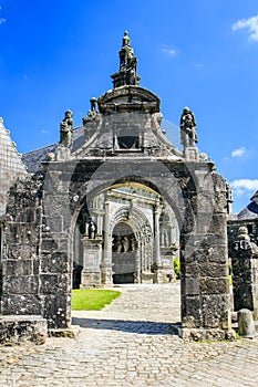 Guimiliau, FinistÃ¨re, Brittany, France.