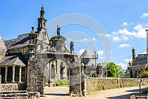 Guimiliau, FinistÃ¨re, Brittany, France.