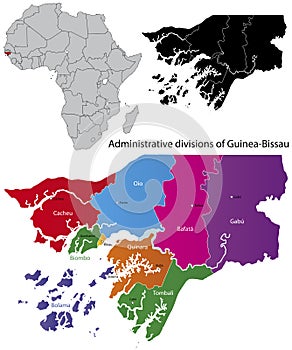 Guinea-Bissau map photo