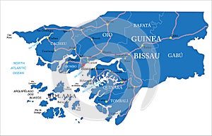 Guinea Bissau map photo