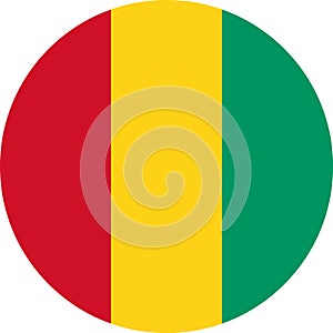 Guinea Flag Africa illustration vector eps