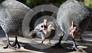 Guinea Fowls are our chickens