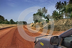 Guinea West Africa Boke province Kamsar road to hell photo