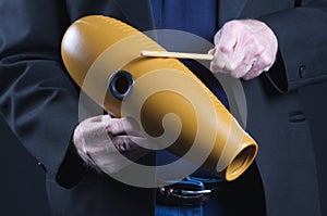 Guiro Goard Being Played