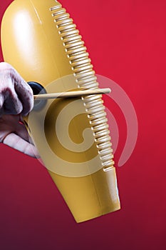 Guiro Goard Being Played