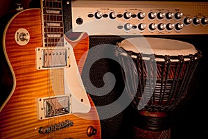 guitar, amp, amplifier, drum, background music, Blues, jazz, rock