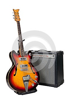 Guitar and amplifier