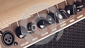 Guitar Amplifier Control Panel