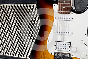 Guitar amplifier and electricguitar