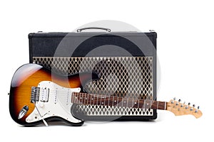 Guitar amplifier and electricguitar