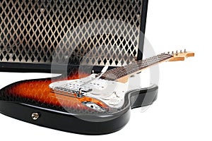Guitar amplifier and electricguitar