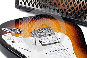 Guitar amplifier and electricguitar