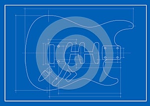 Guitar blueprint