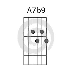 guitar chord icon A7b9