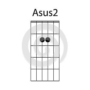 guitar chord icon Asus2