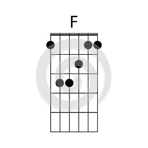 guitar chord icon vector
