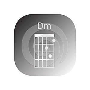 guitar chord icon vector