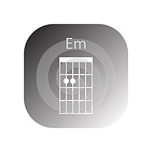 guitar chord icon vector