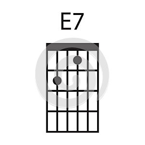 guitar chord icon vector