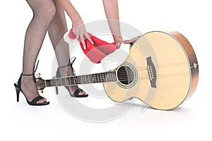 Guitar at Christmas time